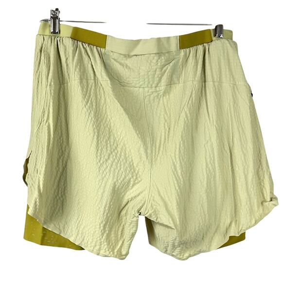 Lululemon Surge Lined Short 6" Special Edition Green Auric Gold Men's XXL EUC - Picture 2 of 9